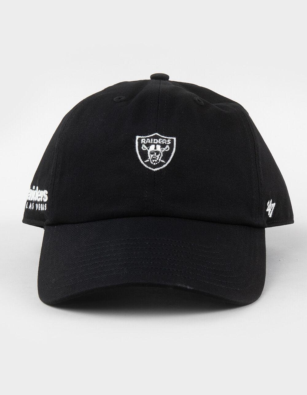 47 BRAND Las Vegas Raiders Foundational '47 Clean Up Strapback Hat - BLACK Product Image