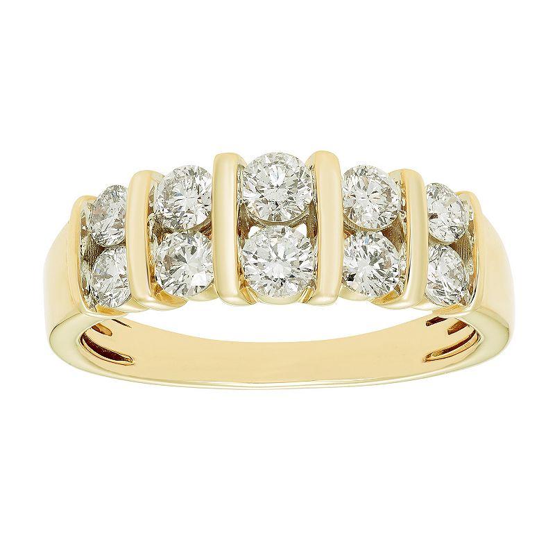 The Regal Collection 14k Gold 1 Carat T.W. Certified Diamond Band, Women's,  Product Image