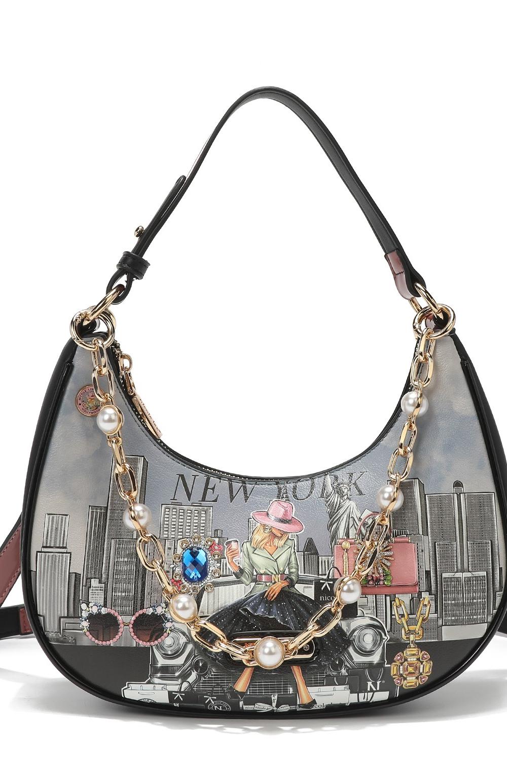 PEARL CHAIN LINK SHOULDER BAG Product Image