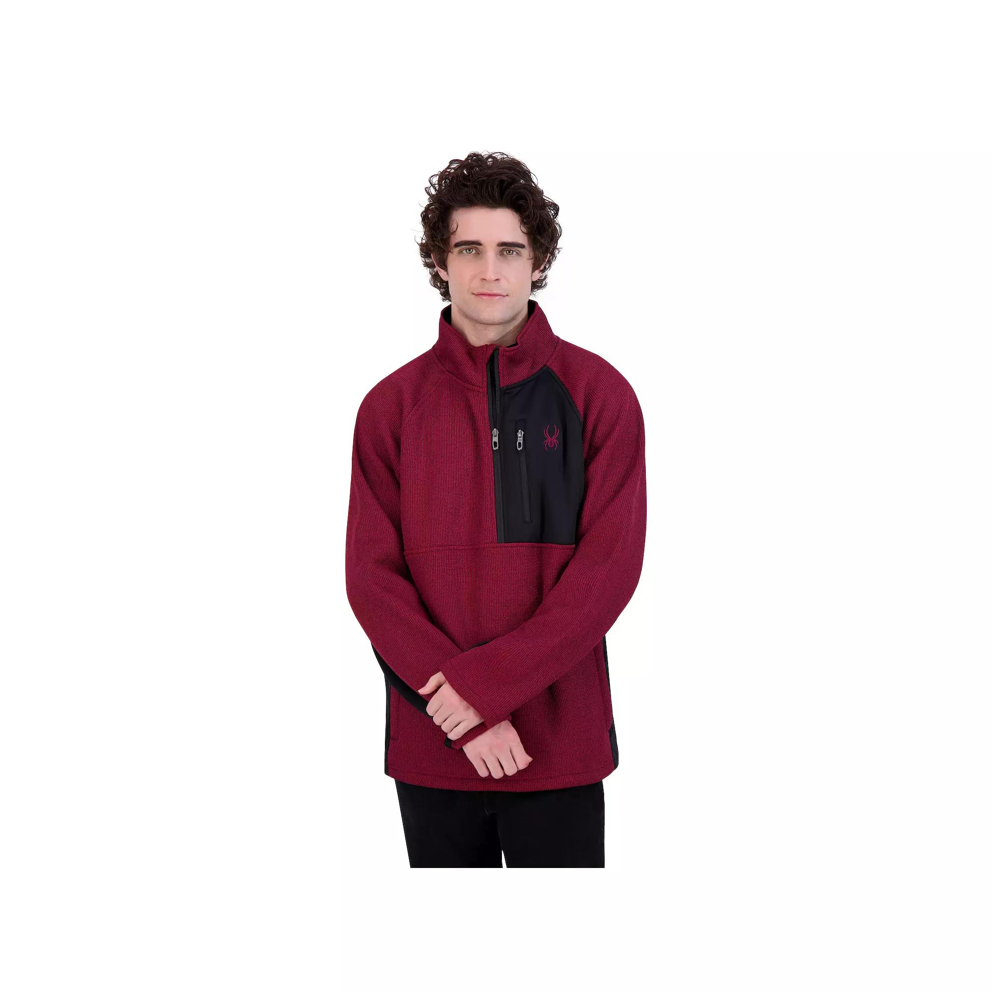 Men's Spyder 1/4-Zip Fleece Sweatshirt, Size: Small, True Blue Product Image