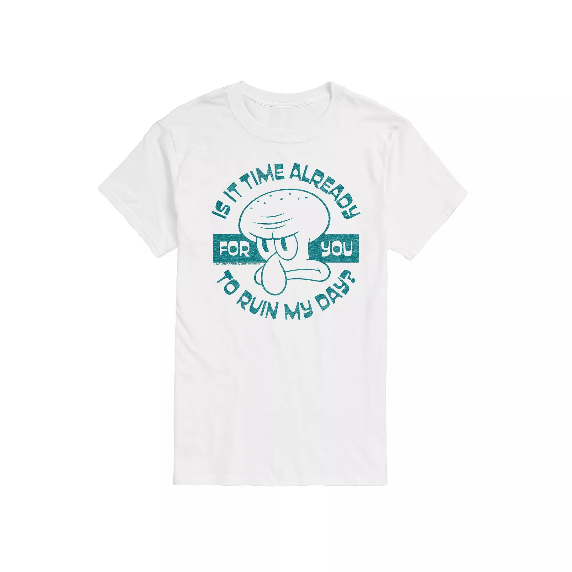 Big & Tall Spongebob SquarePants Squidward Ruin Graphic Tee, Men's,  Product Image