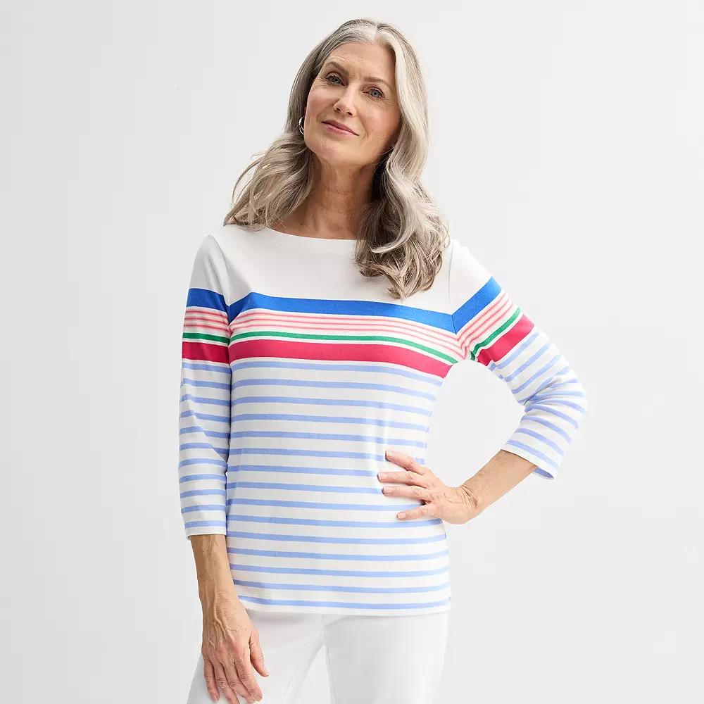 Women's Croft & Barrow® Boatneck Top,  Product Image
