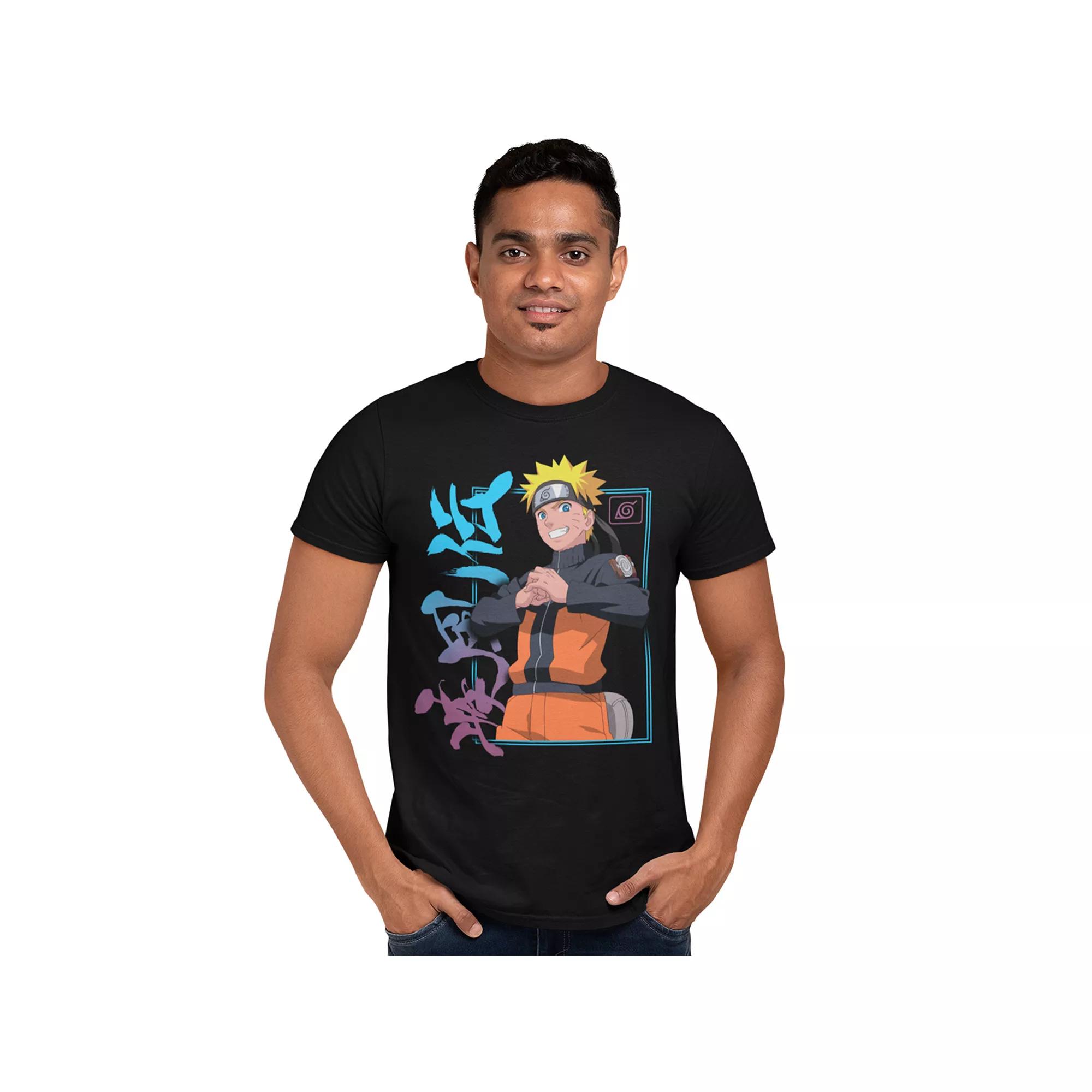 Men's Naruto Kanji Graphic Tee, Size: XXL, Black Product Image