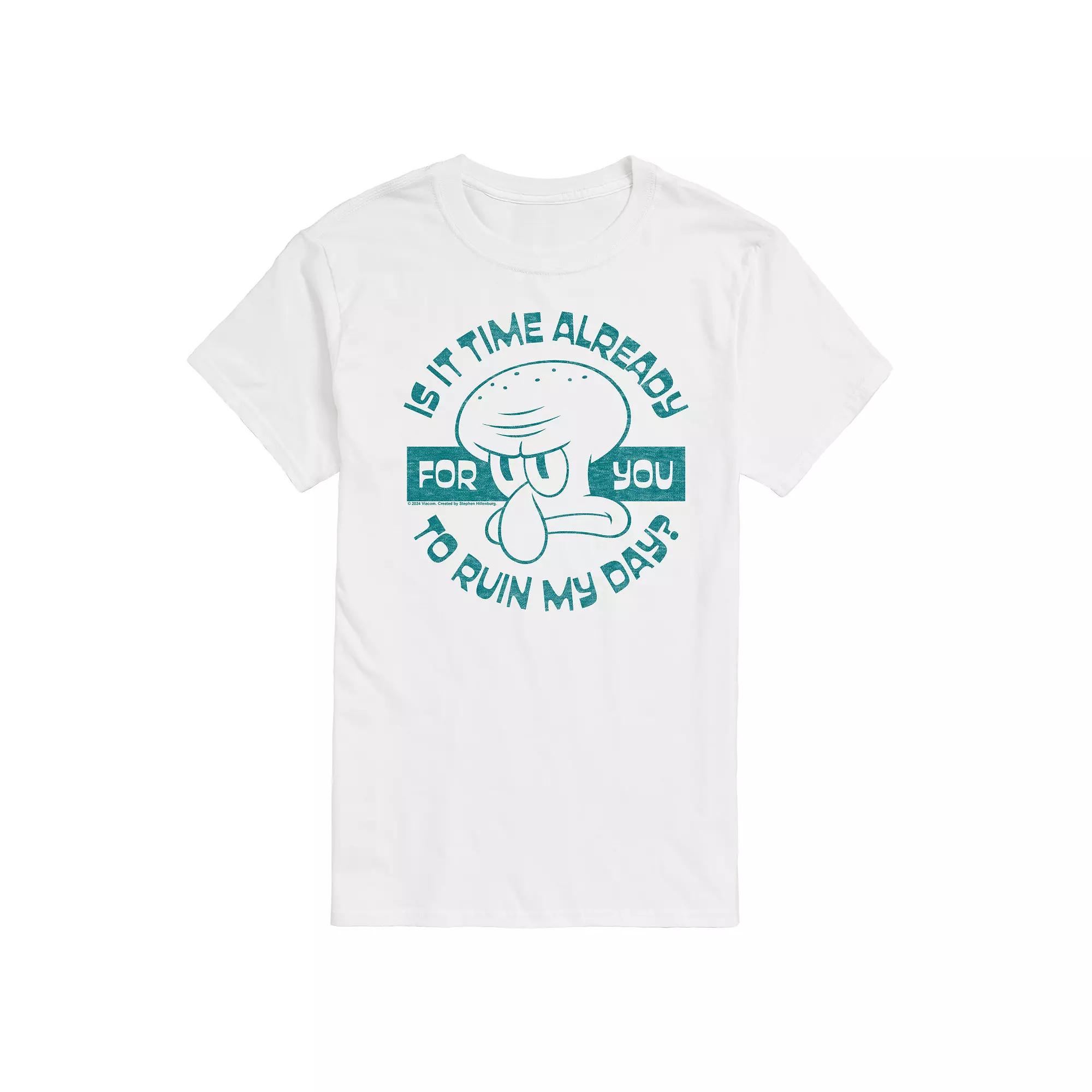 Big & Tall Spongebob SquarePants Squidward Ruin Graphic Tee, Men's,  Product Image