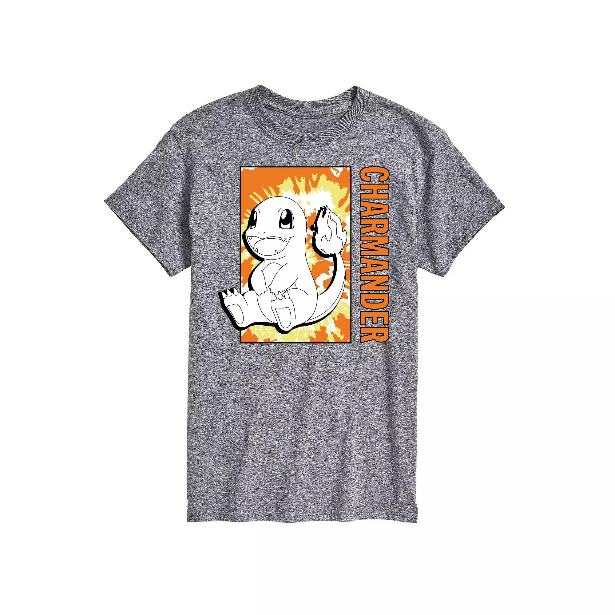 Men's Pokemon Tie Dye Charmander Tee,  Product Image