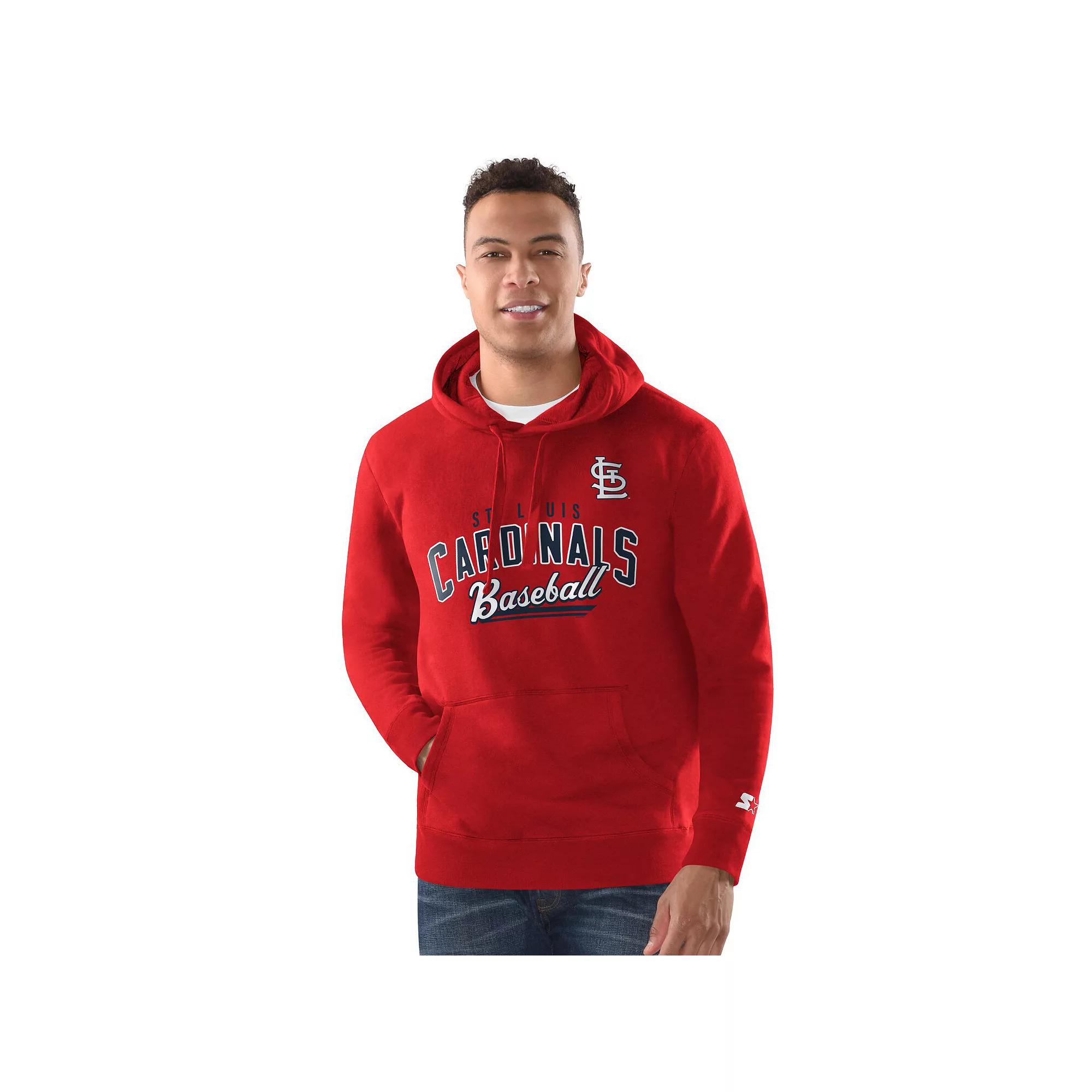 Men's Starter Red St. Louis Cardinals Classic Pullover Hoodie,  Product Image
