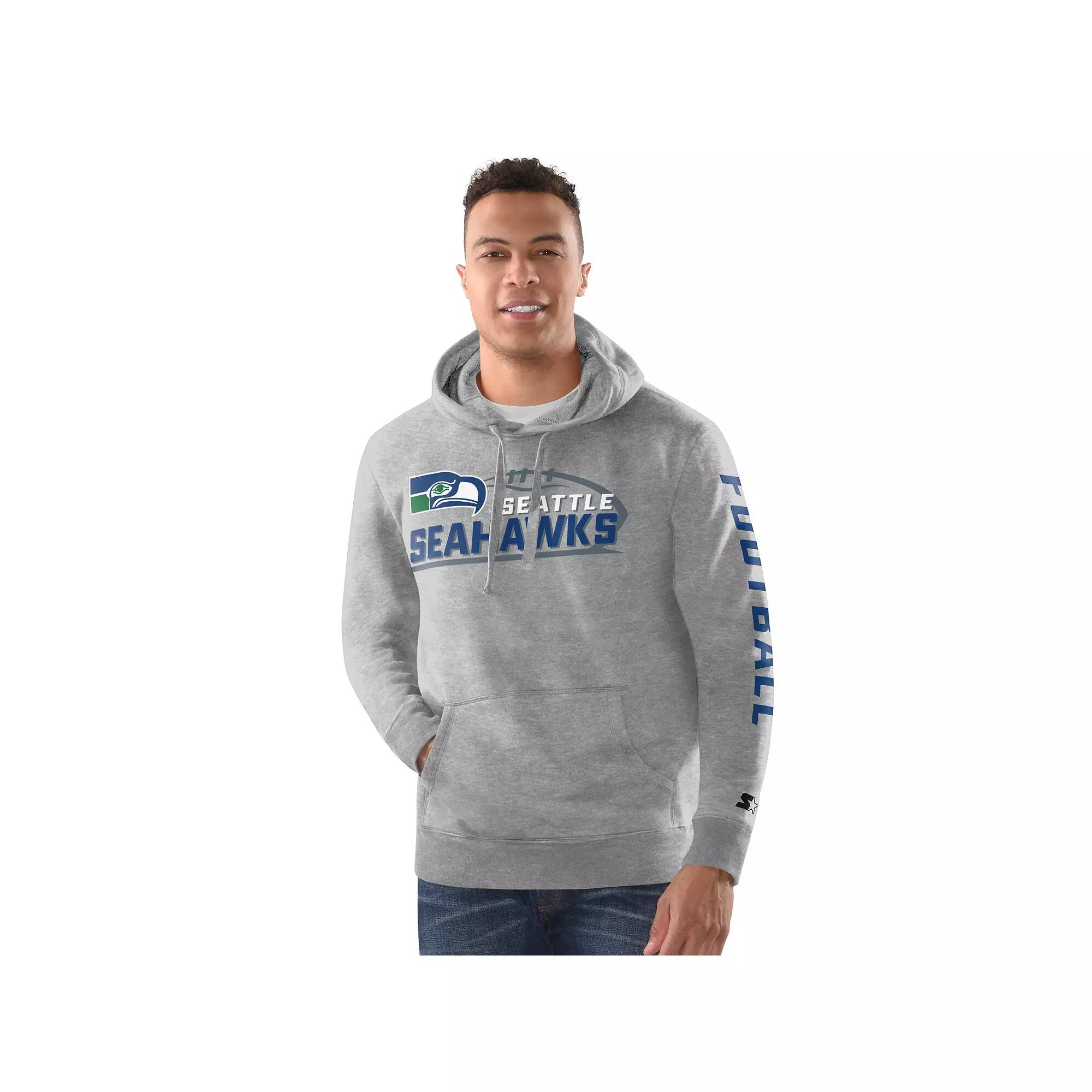 Men's Starter Heather Gray New York Giants Vintage Pullover Hoodie, Size: Large, Grey Product Image