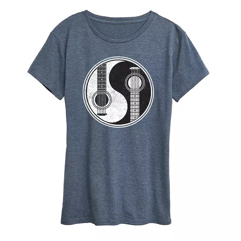Women's Yin Yang Guitar Graphic Tee,  Product Image