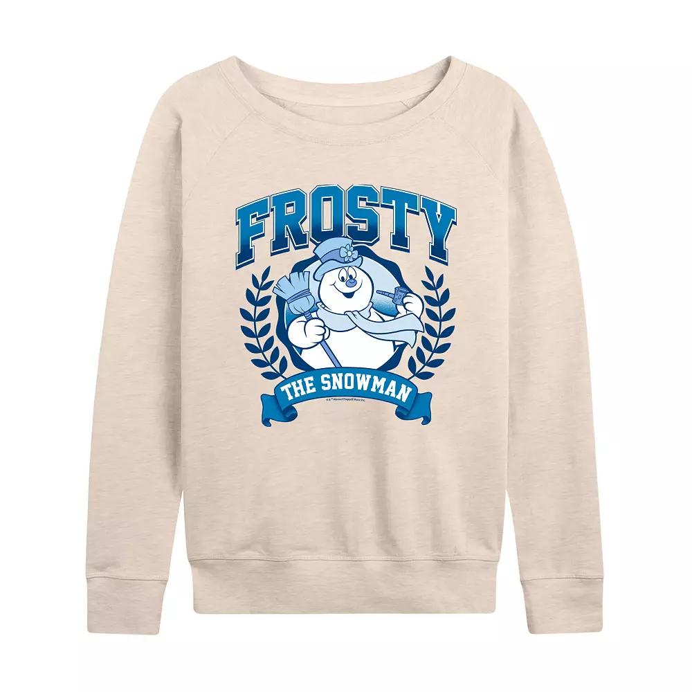 Women's Frosty The Snowman Collegiate French Terry Long Sleeve Tee,  Product Image