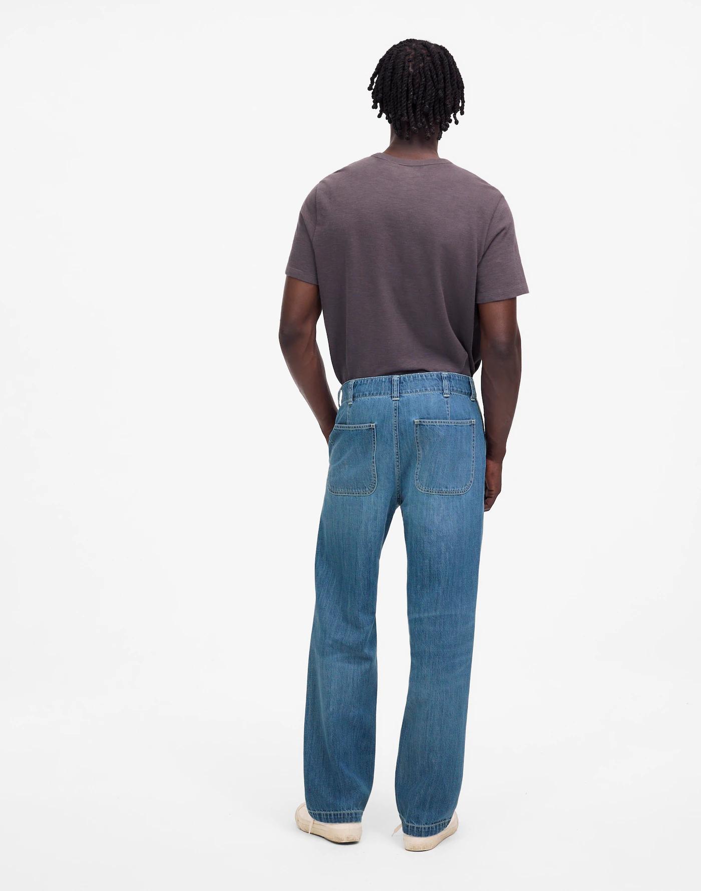 Patch Pocket Jeans in Summer Denim Product Image