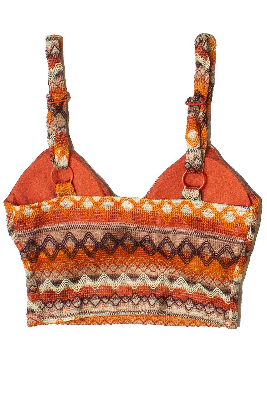 Zigzag Stripe Knit Tank Top Product Image