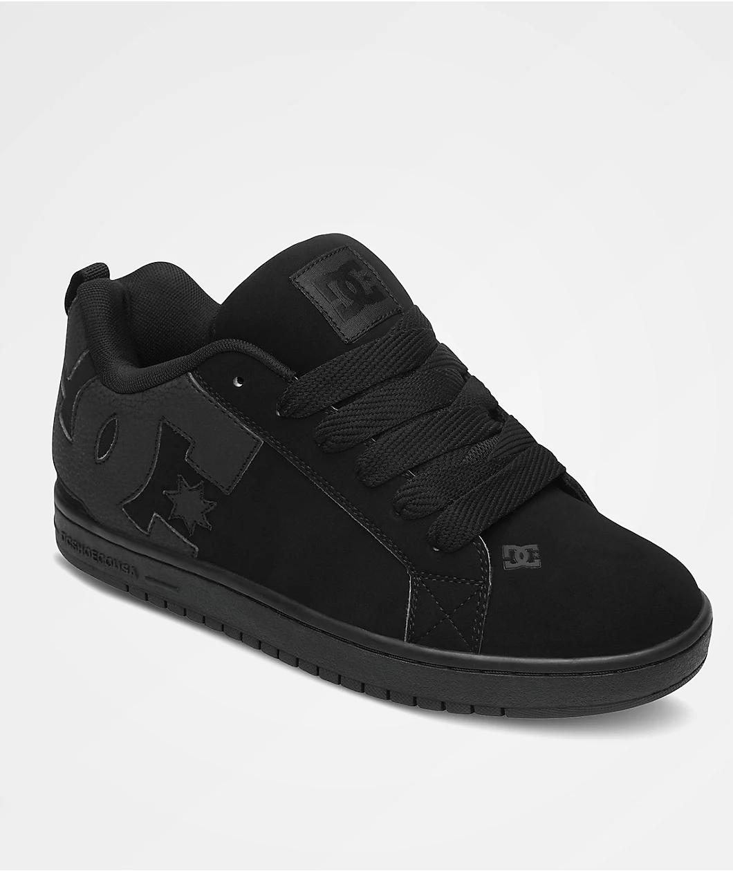 DC Court Graffik All Black Skate Shoes Product Image