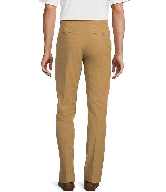 Roundtree & Yorke Performance Andrew Fit Flat Front Solid Texture Pants Product Image