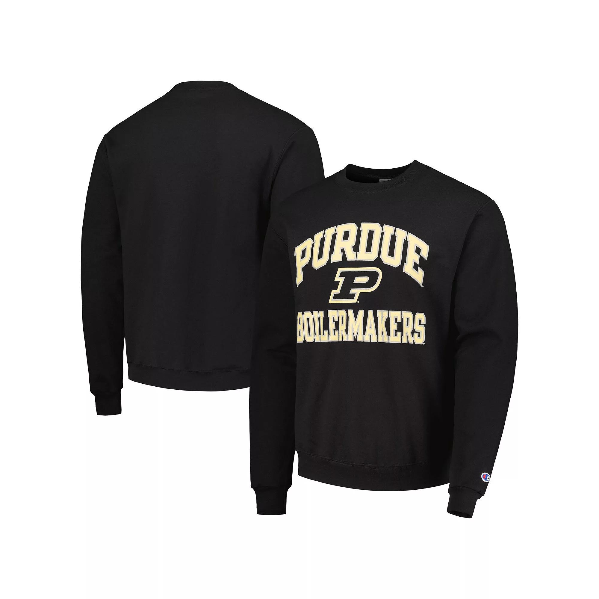 Men's Champion Black Purdue Boilermakers High Motor Pullover Sweatshirt,  Product Image