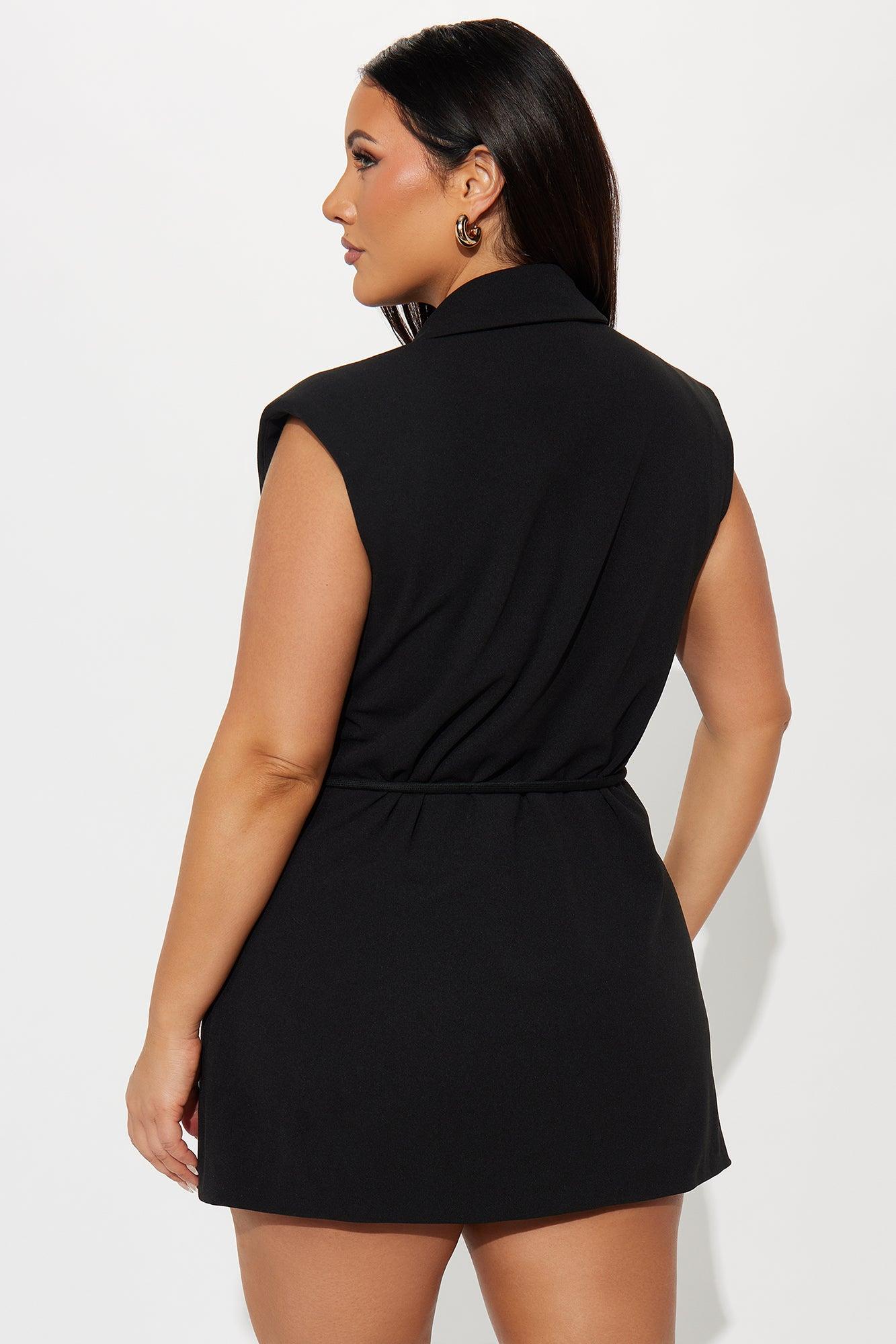 Alani Belted Vest - Black Female Product Image