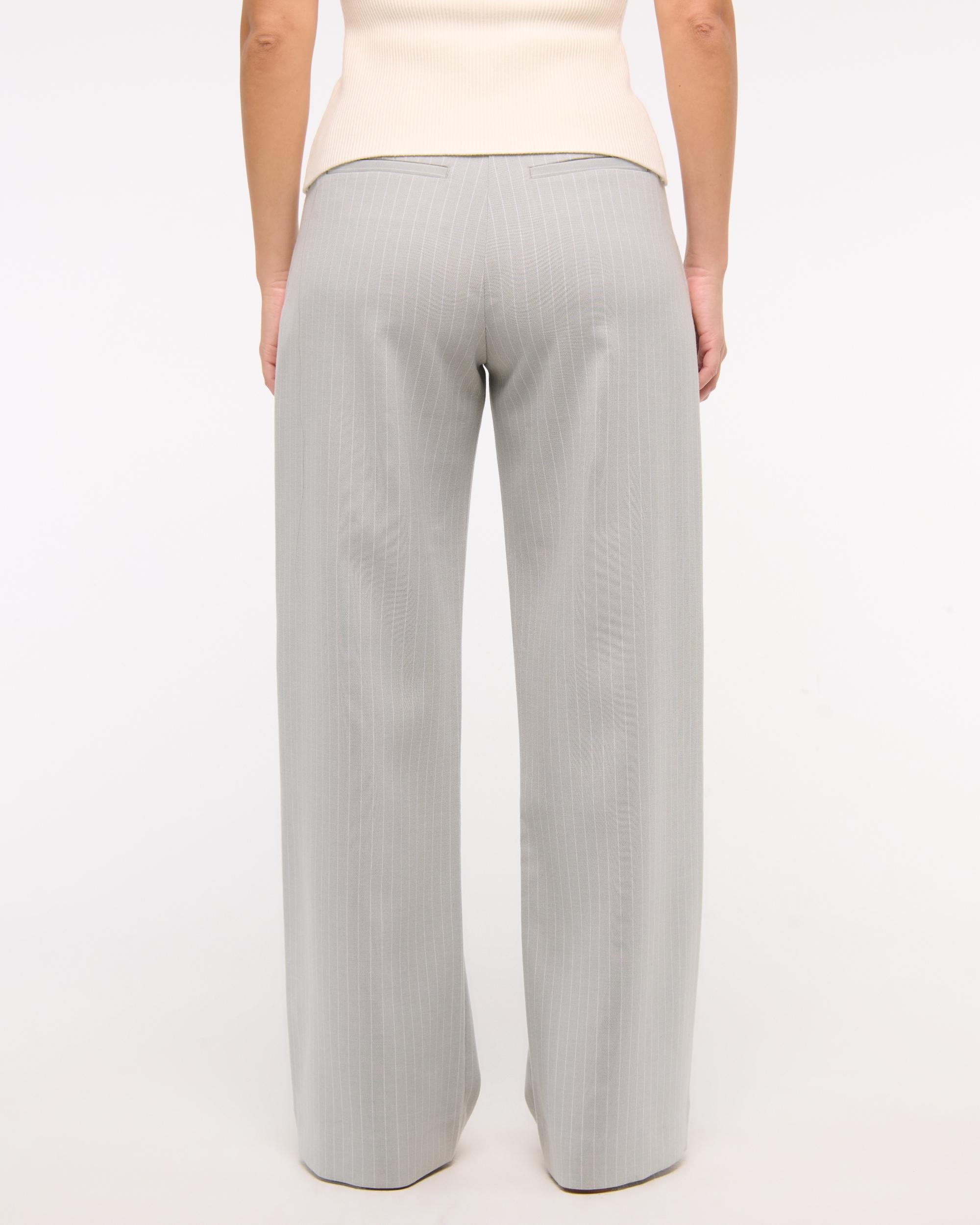 Curve Love A&F Sloane Tailored Wide Leg Pant Product Image