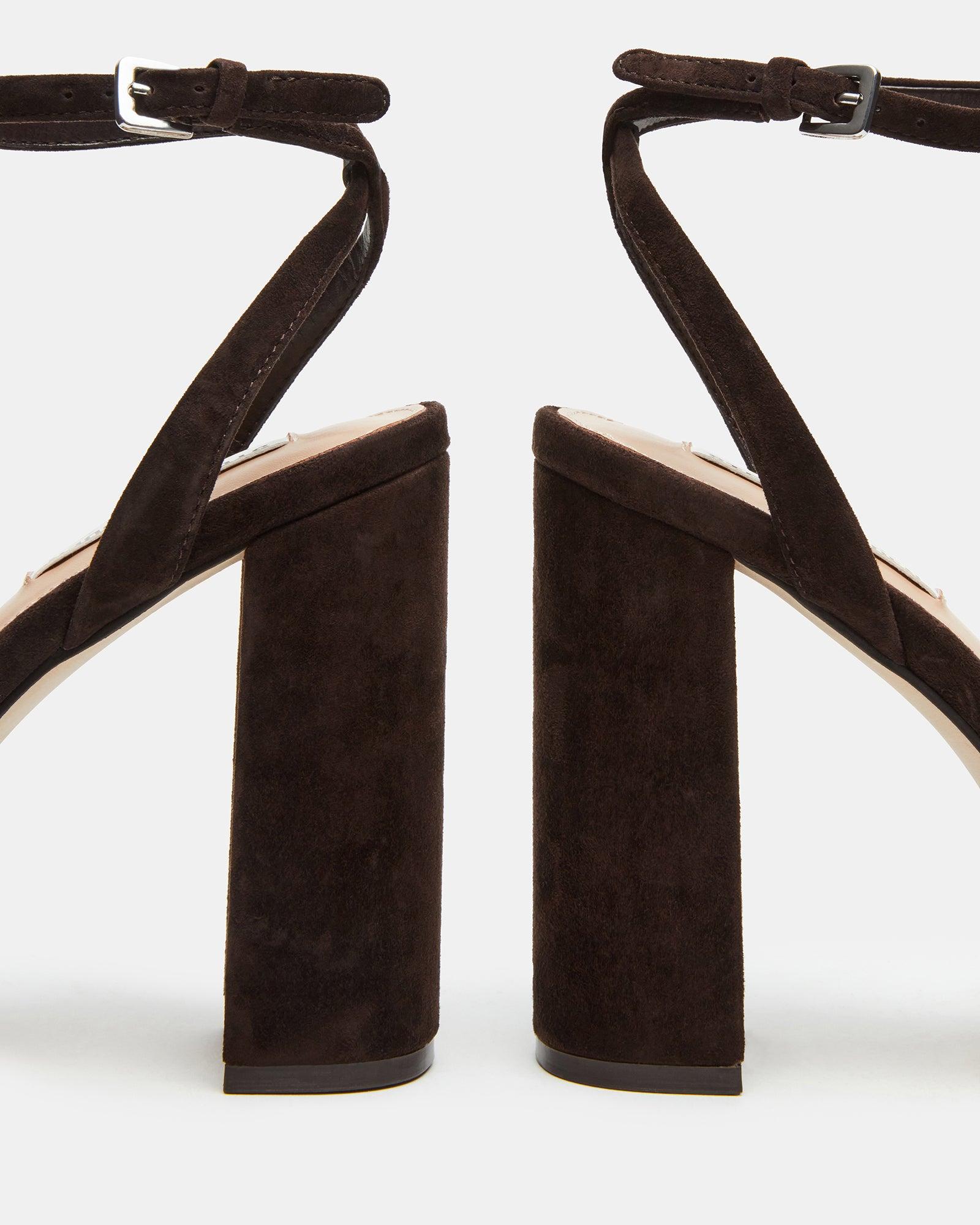 LOURDES CHOCOLATE BROWN SUEDE Female Product Image