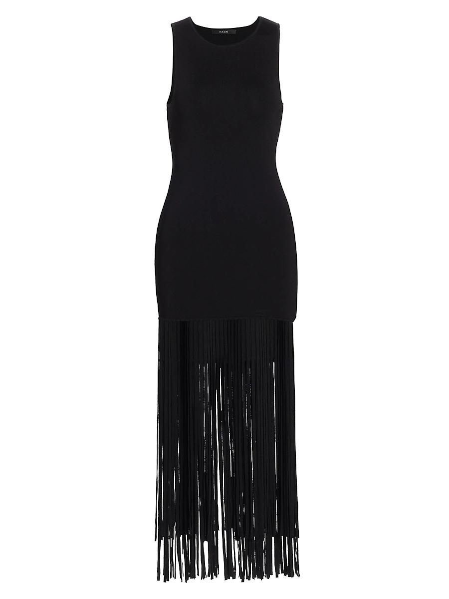 Womens Margaux Fringe Midi-Dress Product Image