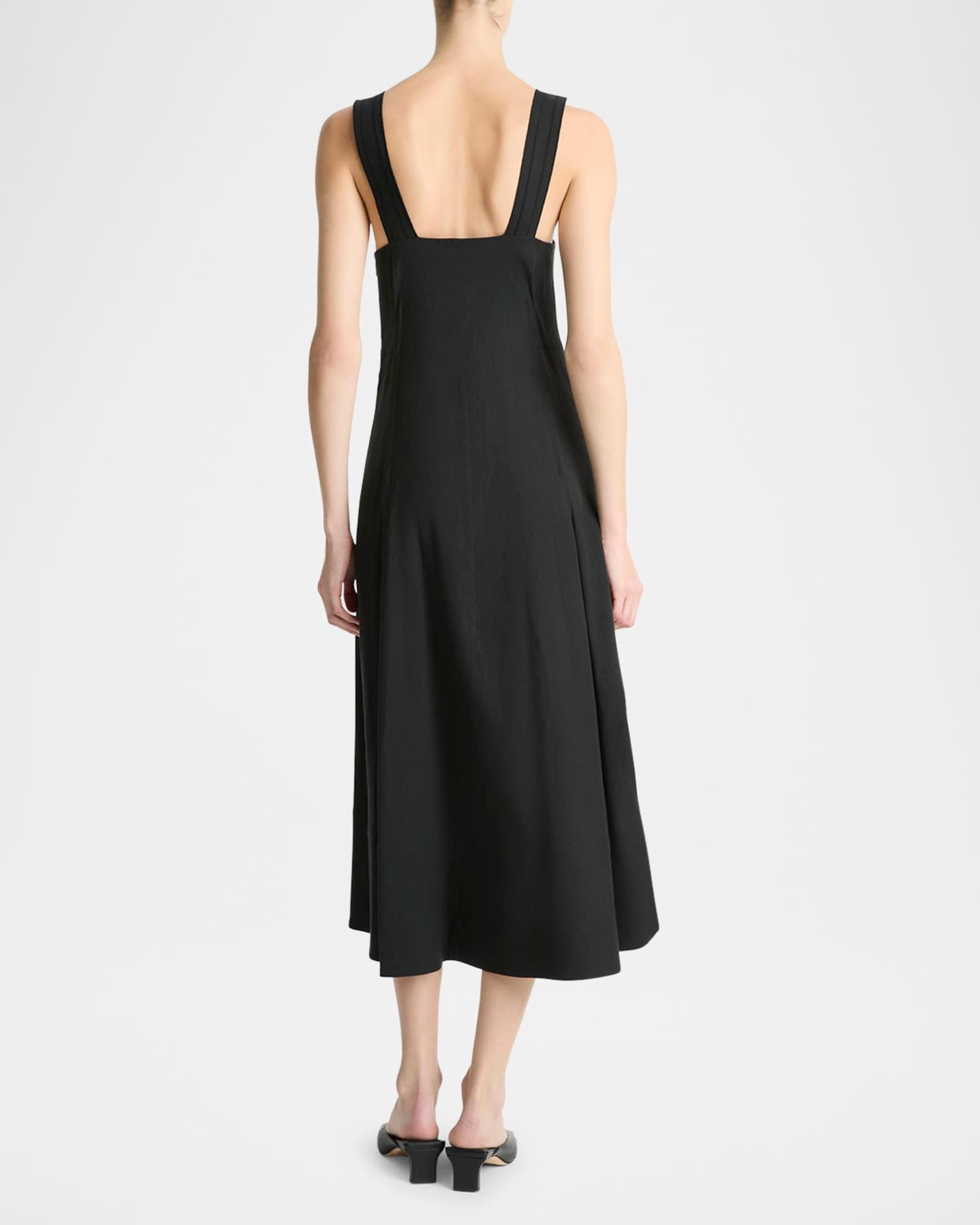 Sleeveless Linen-Blend Cami Dress Product Image