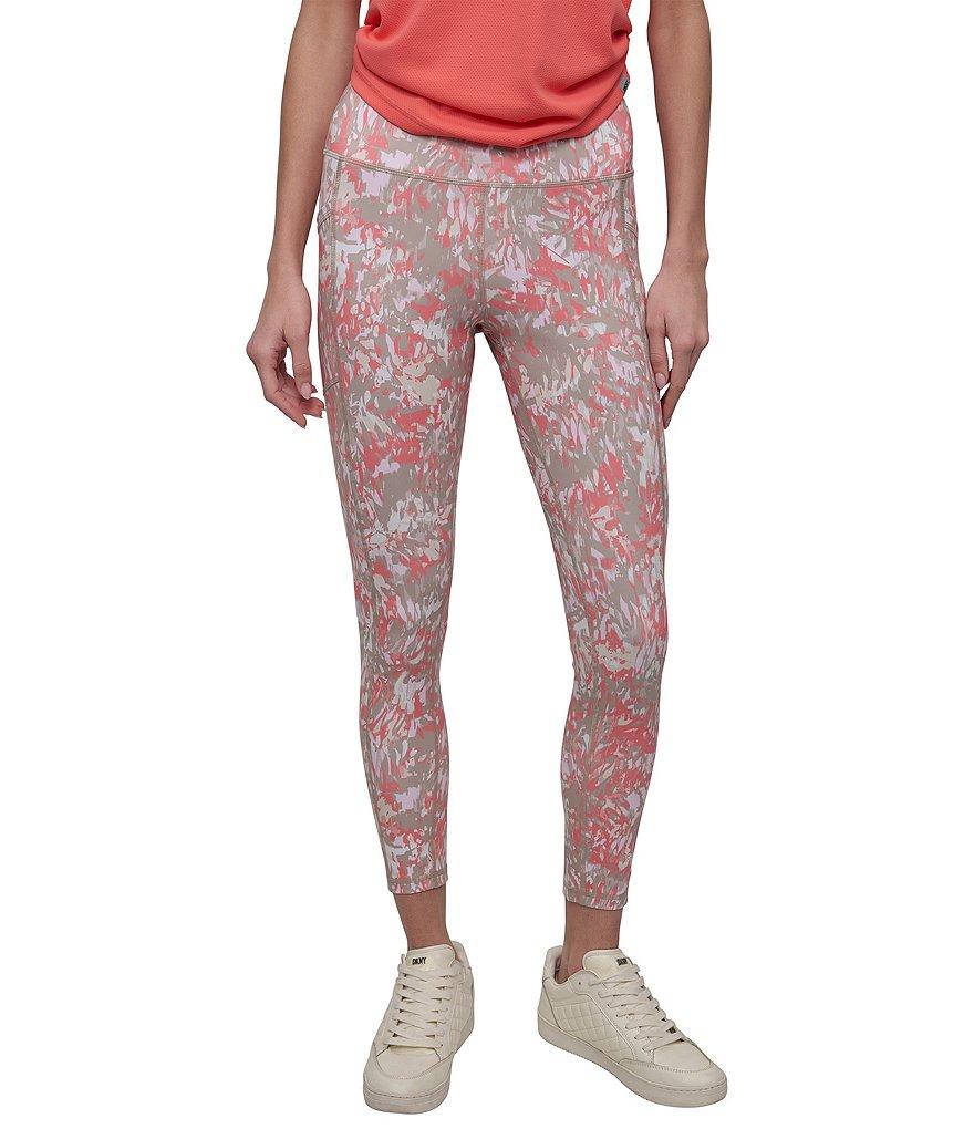 DKNY Sport Elevate Interlock High Waist 7/8 Printed Fitness Leggings Product Image