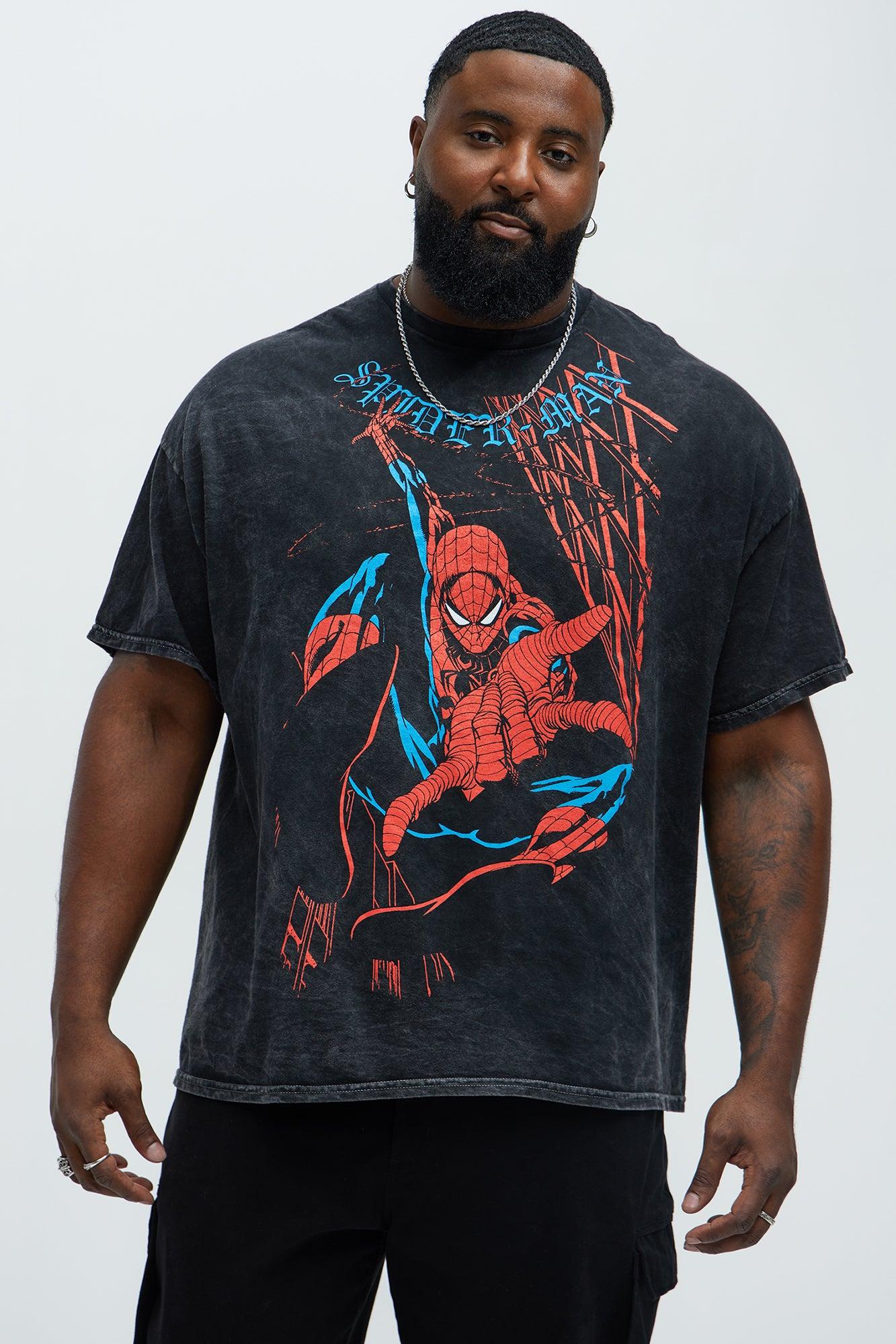Marvel Friendly Neighborhood Spiderman Short Sleeve Tee - Black Wash Product Image