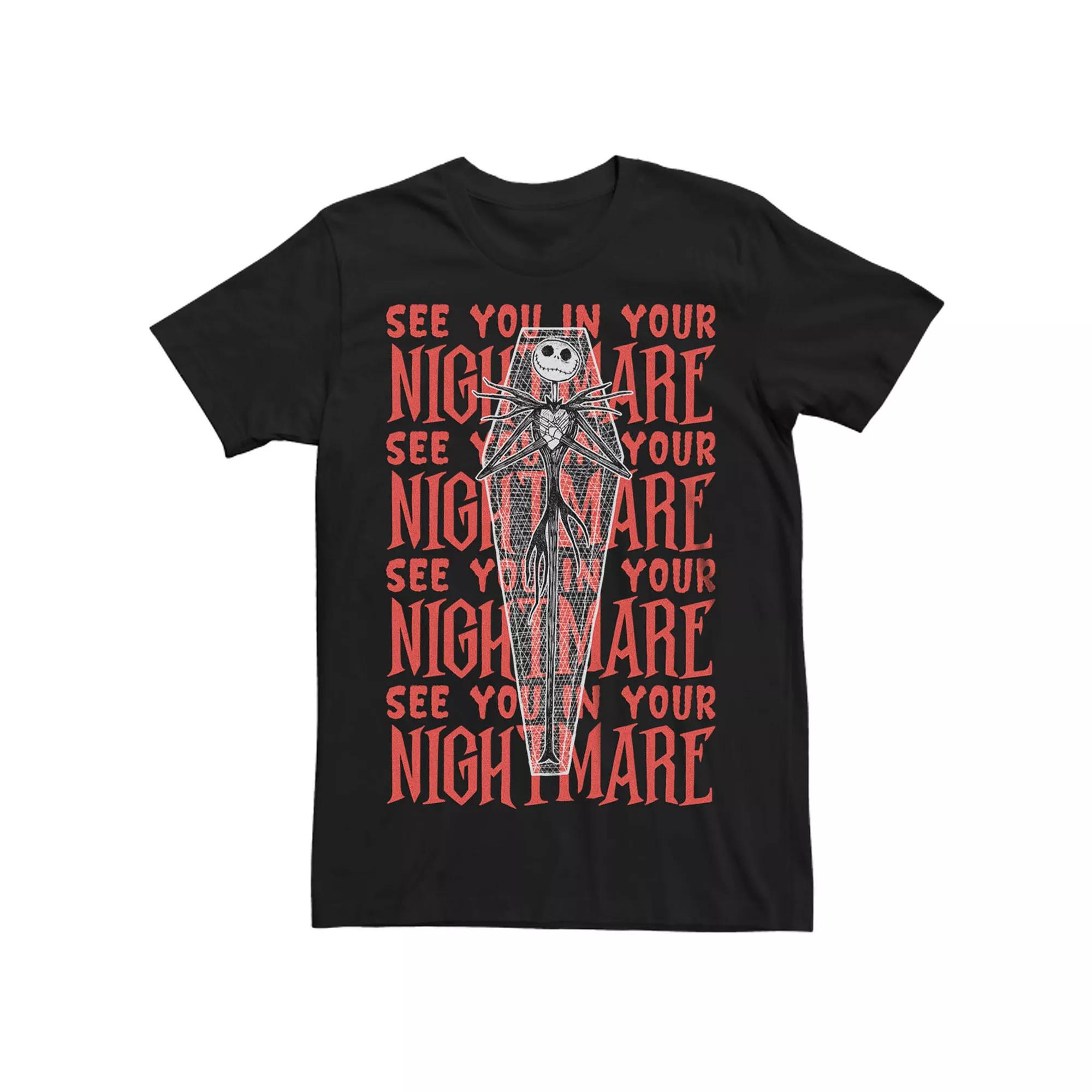 Disney's The Nightmare Before Christmas Jack Skellington See You Coffin Men's Tee,  Product Image