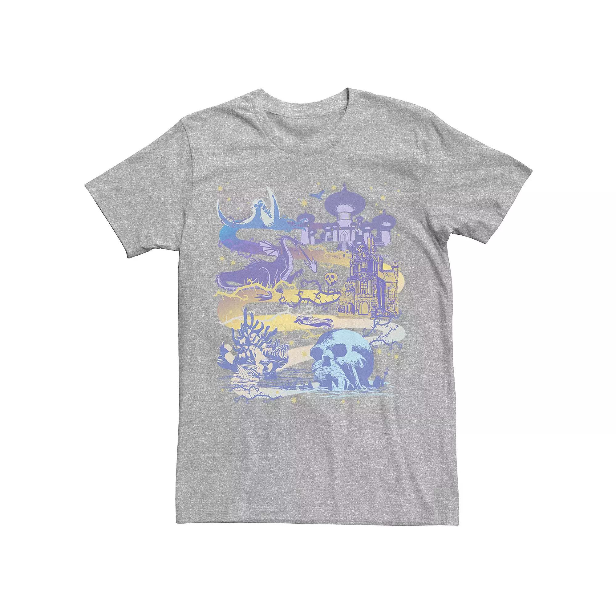 Disney's Villains Men's Map Poster Tee,  Product Image