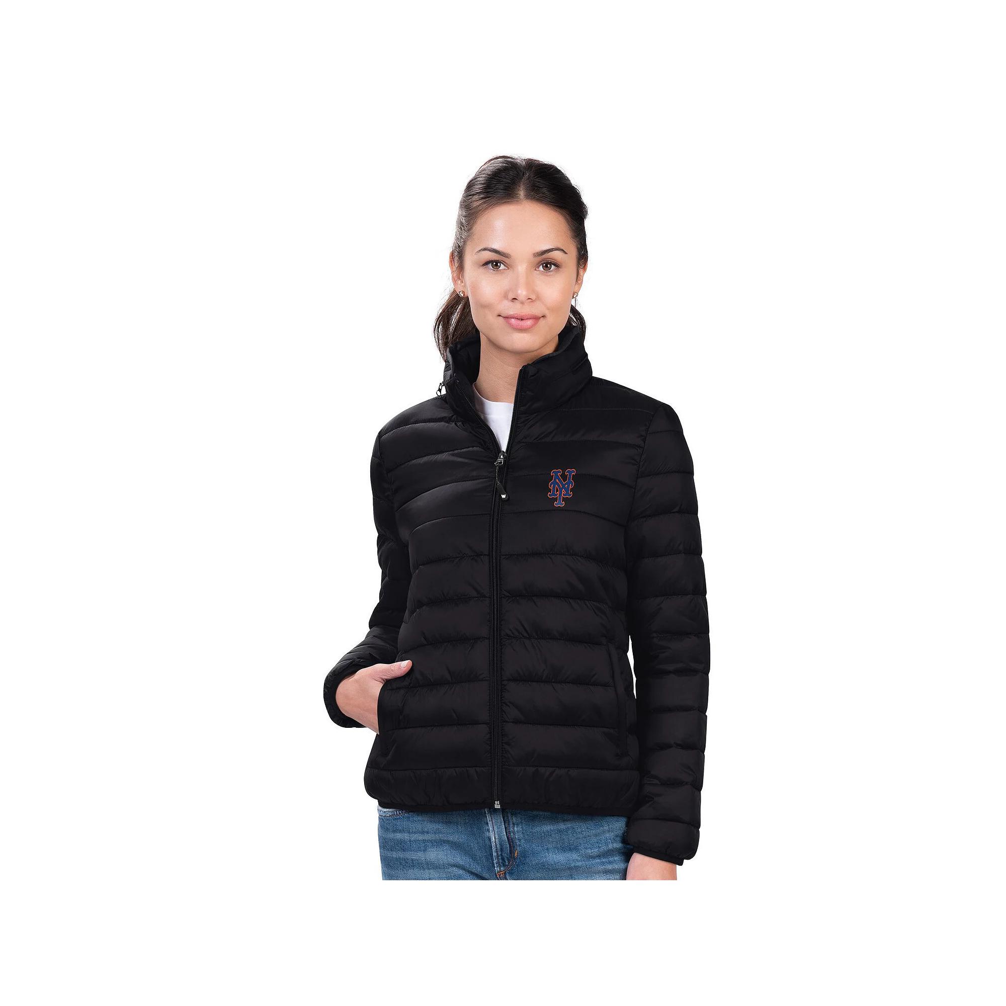 Women's G-III 4Her by Carl Banks Black New York Mets Pillow Full-Zip Jacket,  Product Image