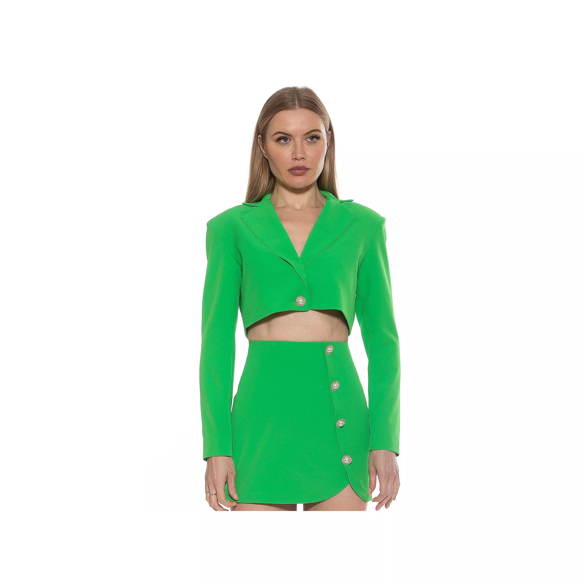 Women's ALEXIA ADMOR Jane Cropped Long Sleeve Jacket,  Product Image