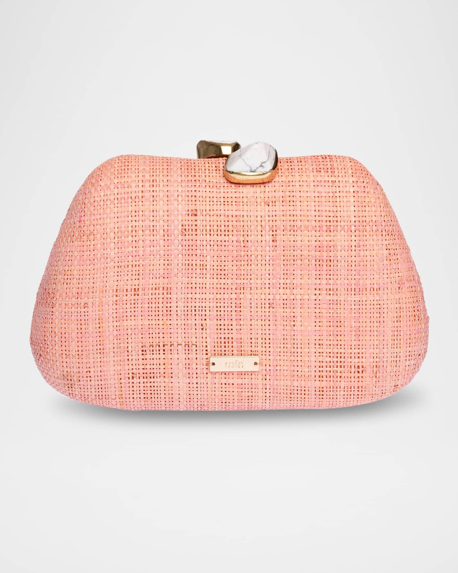 Tamu Flower Raffia Clutch Bag Product Image