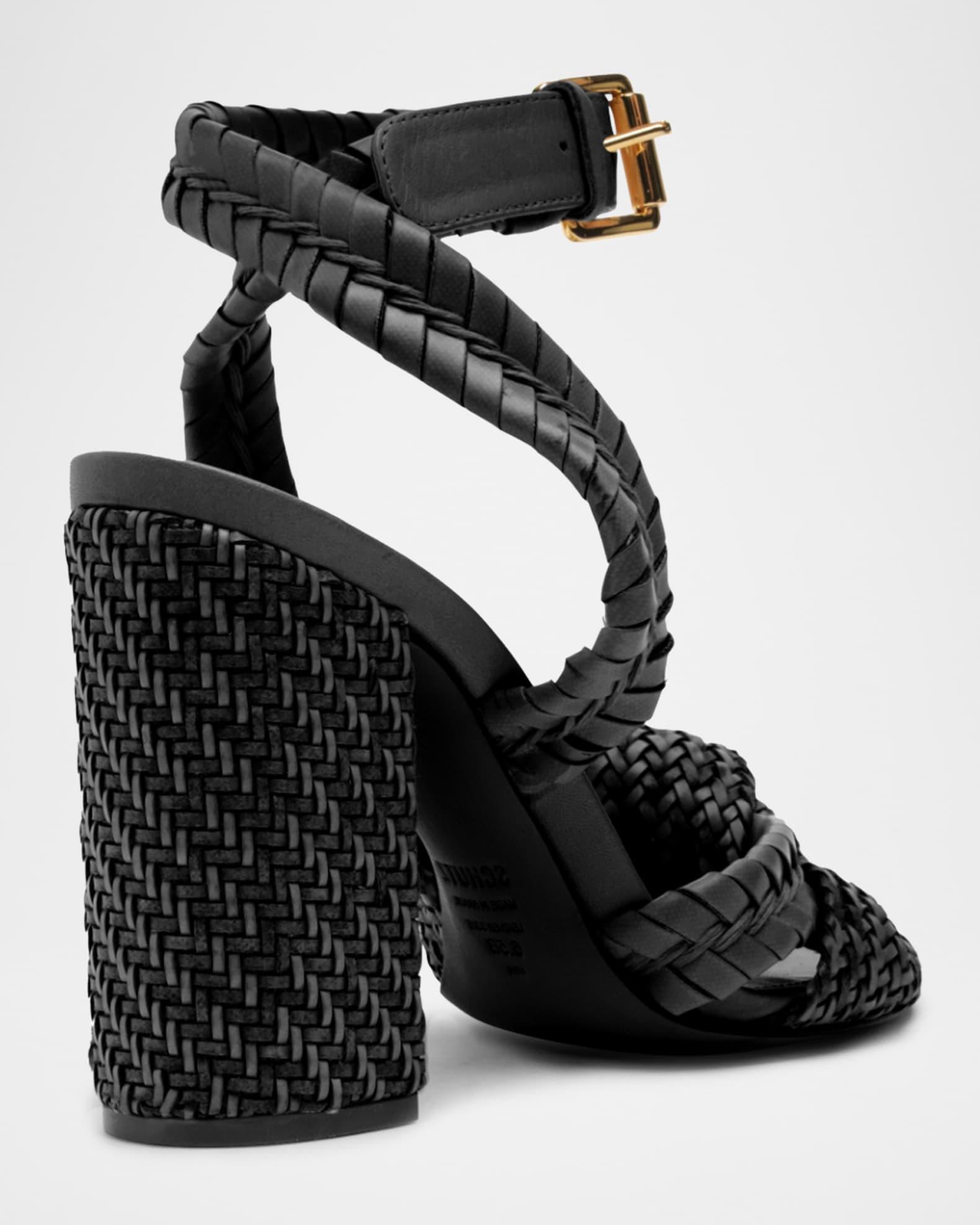 Khari Knotted Leather Ankle-Strap Sandals Product Image