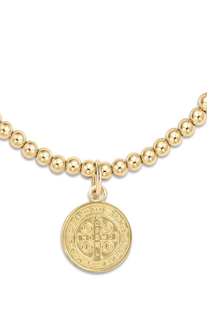 Classic Gold 3MM Blessing Disc Charm Bracelet Product Image