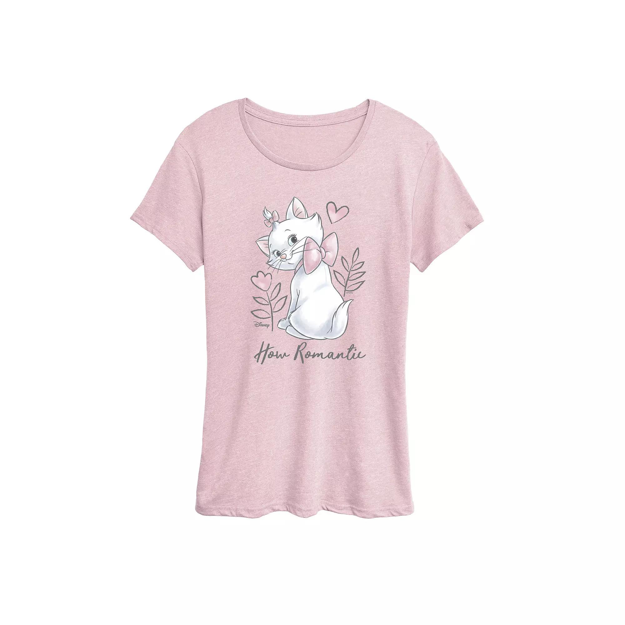 Disney's The Aristocats Women's Romantic Graphic Tee, Girl's,  Product Image