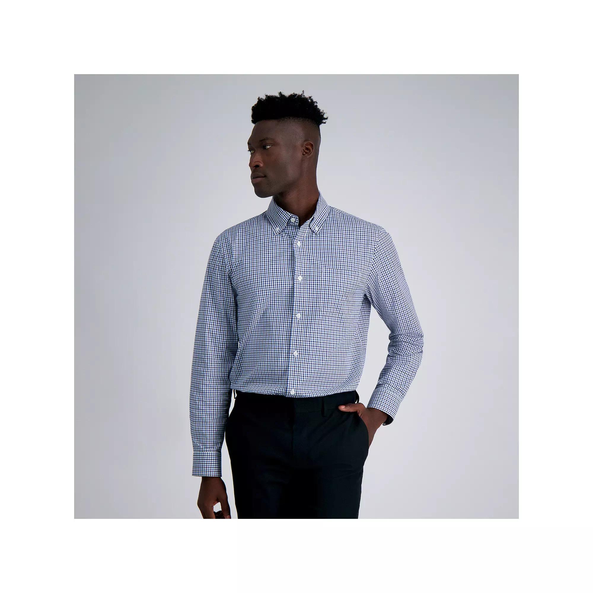 Men's Haggar® Premium Comfort Classic Fit Button Down Collar Dress Shirt,  Product Image