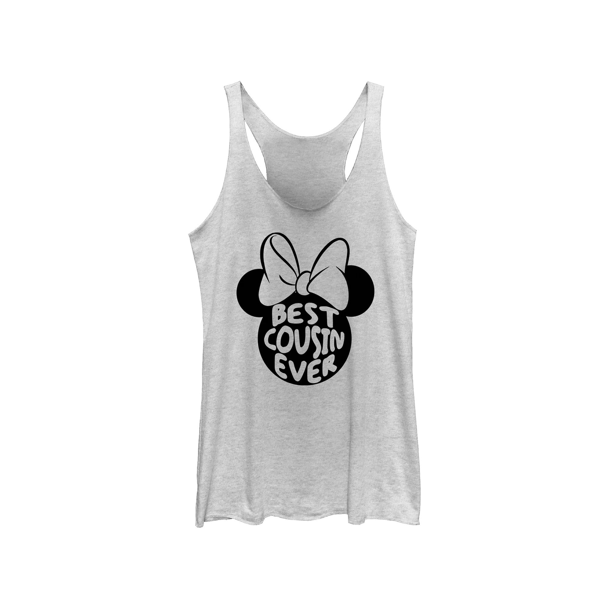 Disney's Minnie Mouse Best Cousin Ever Juniors' Racerback Tank Top, Girl's,  Product Image