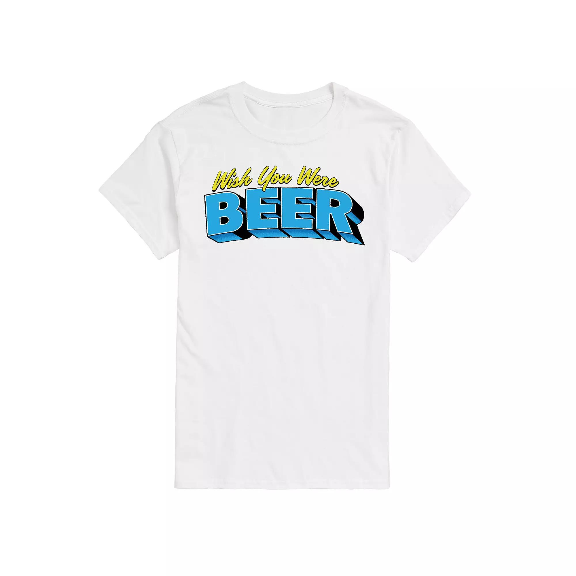 Men's Wish You Were Beer Tee,  Product Image