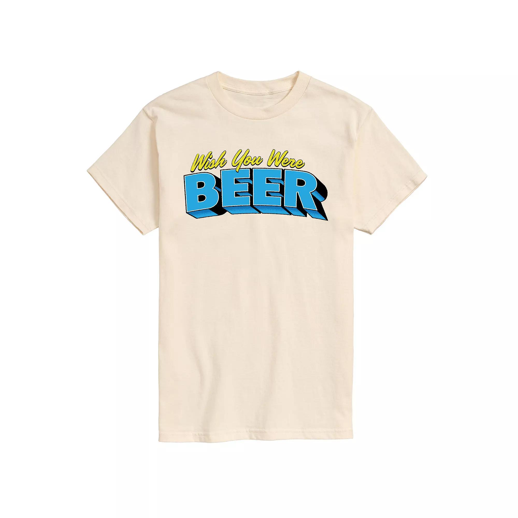 Men's Wish You Were Beer Tee,  Product Image