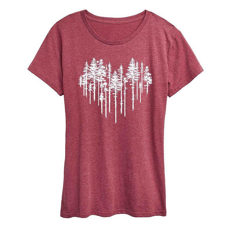 Women's Heart Trees Graphic Tee,  Product Image