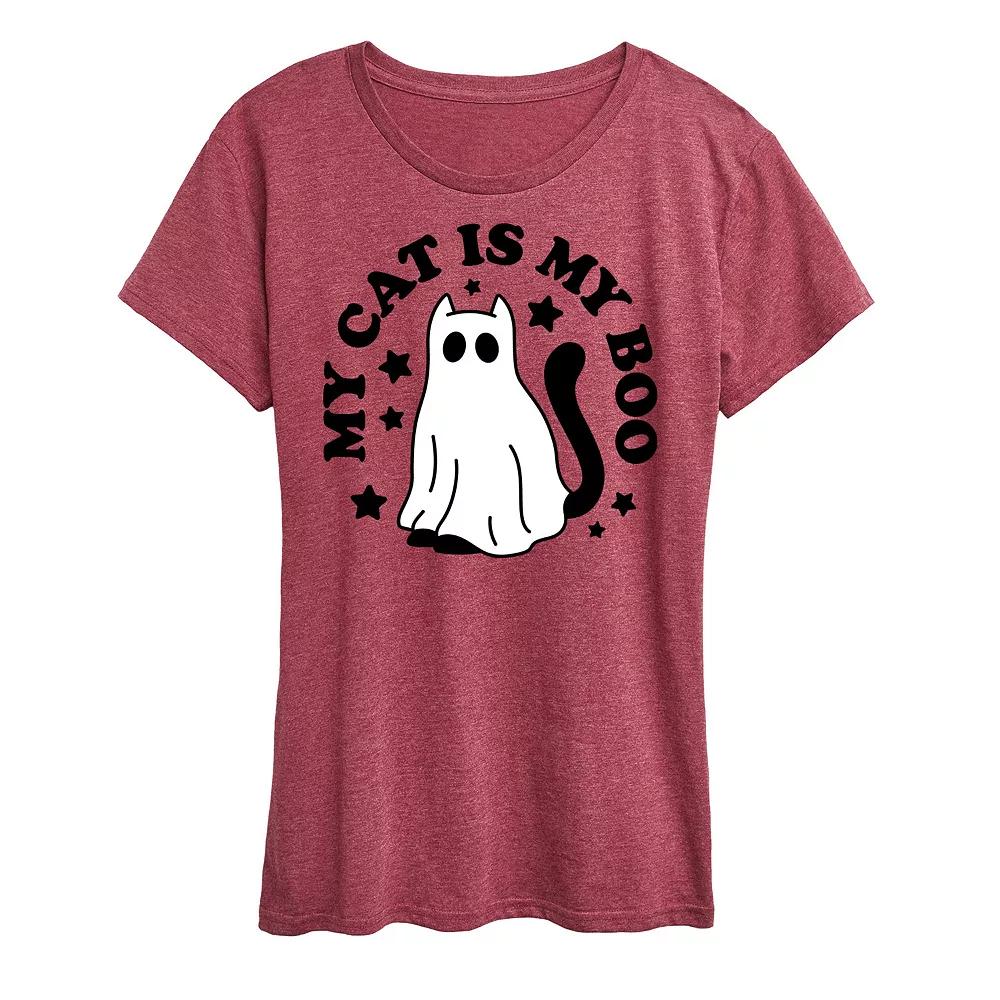 Women's My Cat Is My Boo Graphic Tee,  Product Image
