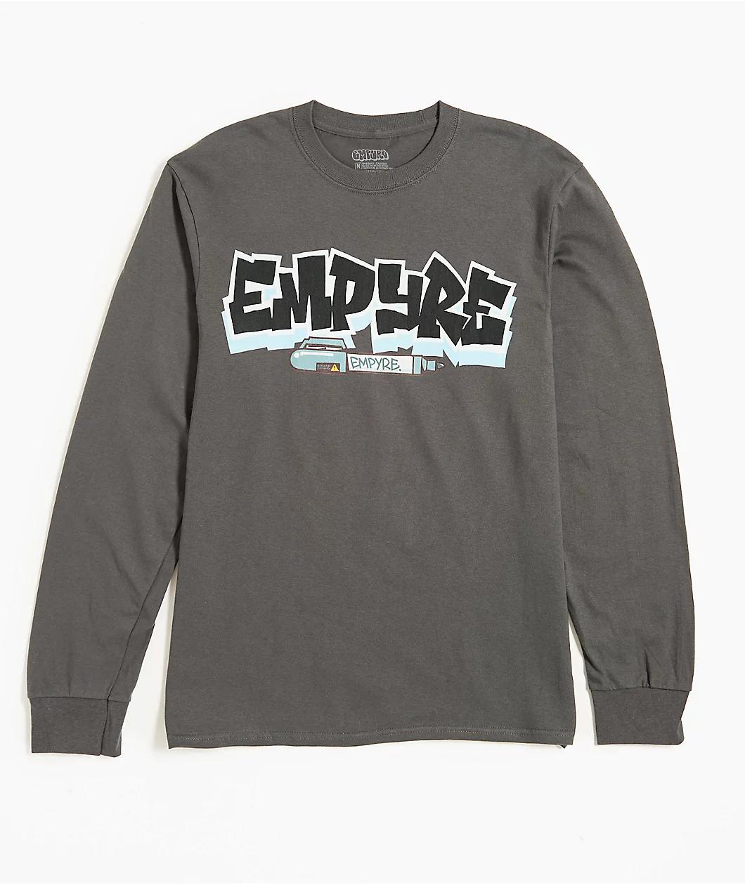 Empyre Slap 4 Charcoal Long Sleeve T-Shirt Product Image