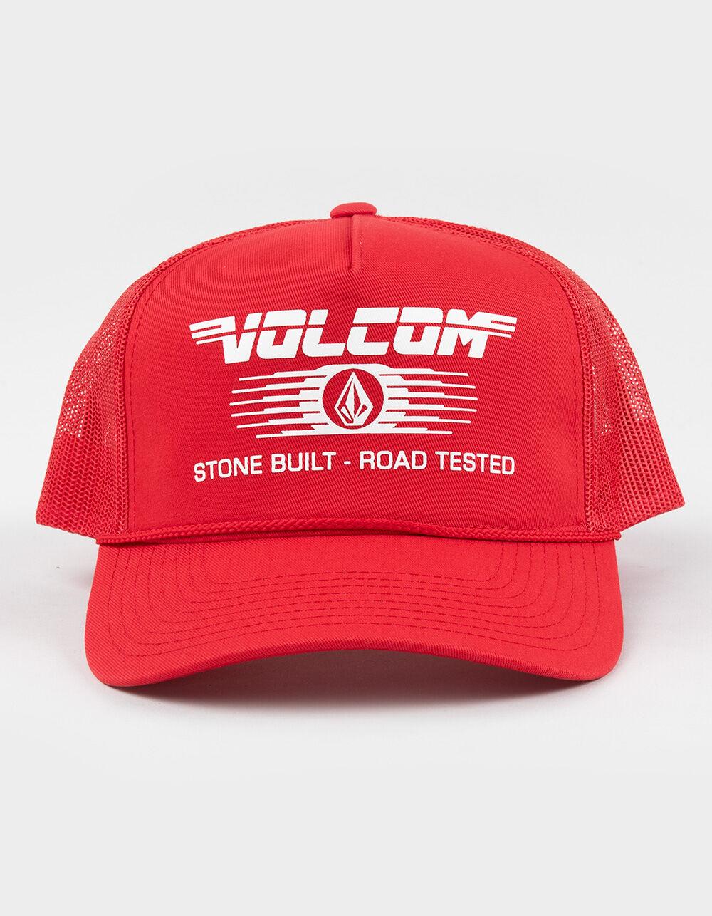 VOLCOM Road Tested Cheese Trucker Hat - RED Product Image