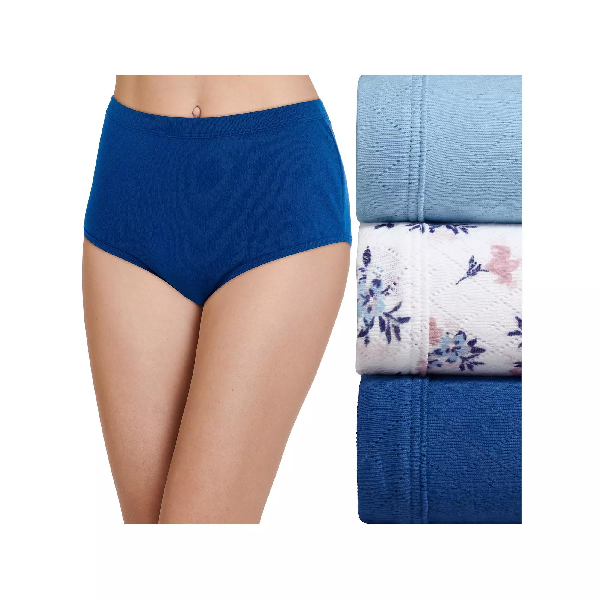 Women's Jockey® Elance Breathe 3-pack Pointelle Briefs Panty Set 1542,  Product Image