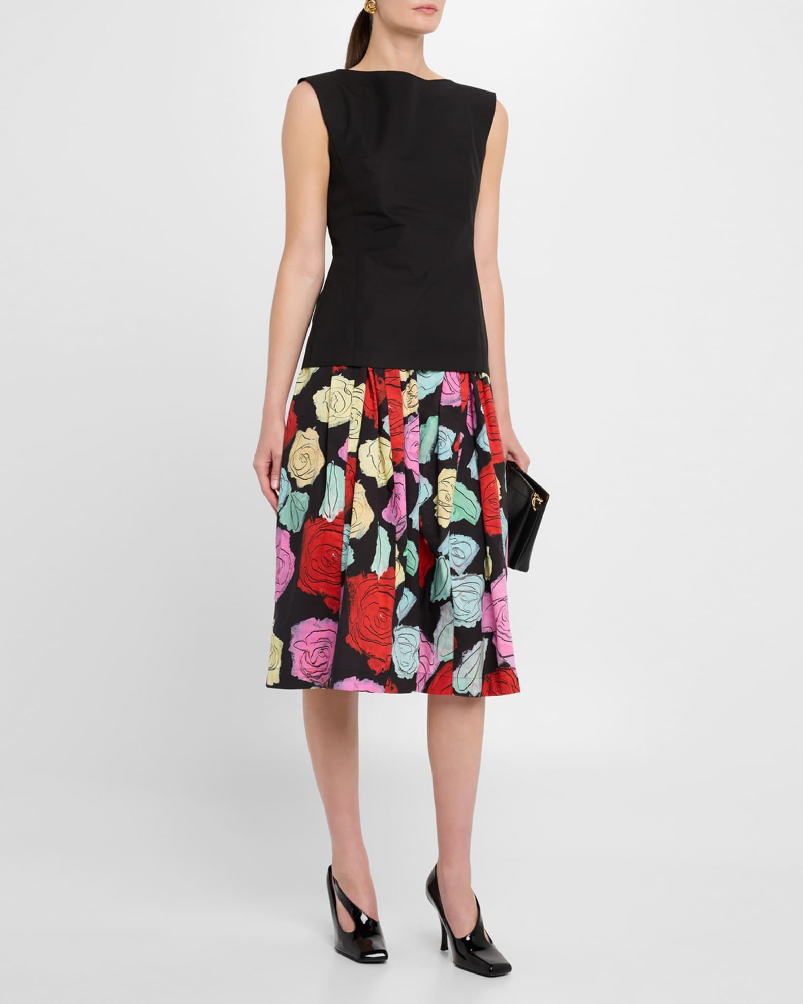 High-Neck Sleeveless Bustier Top Product Image