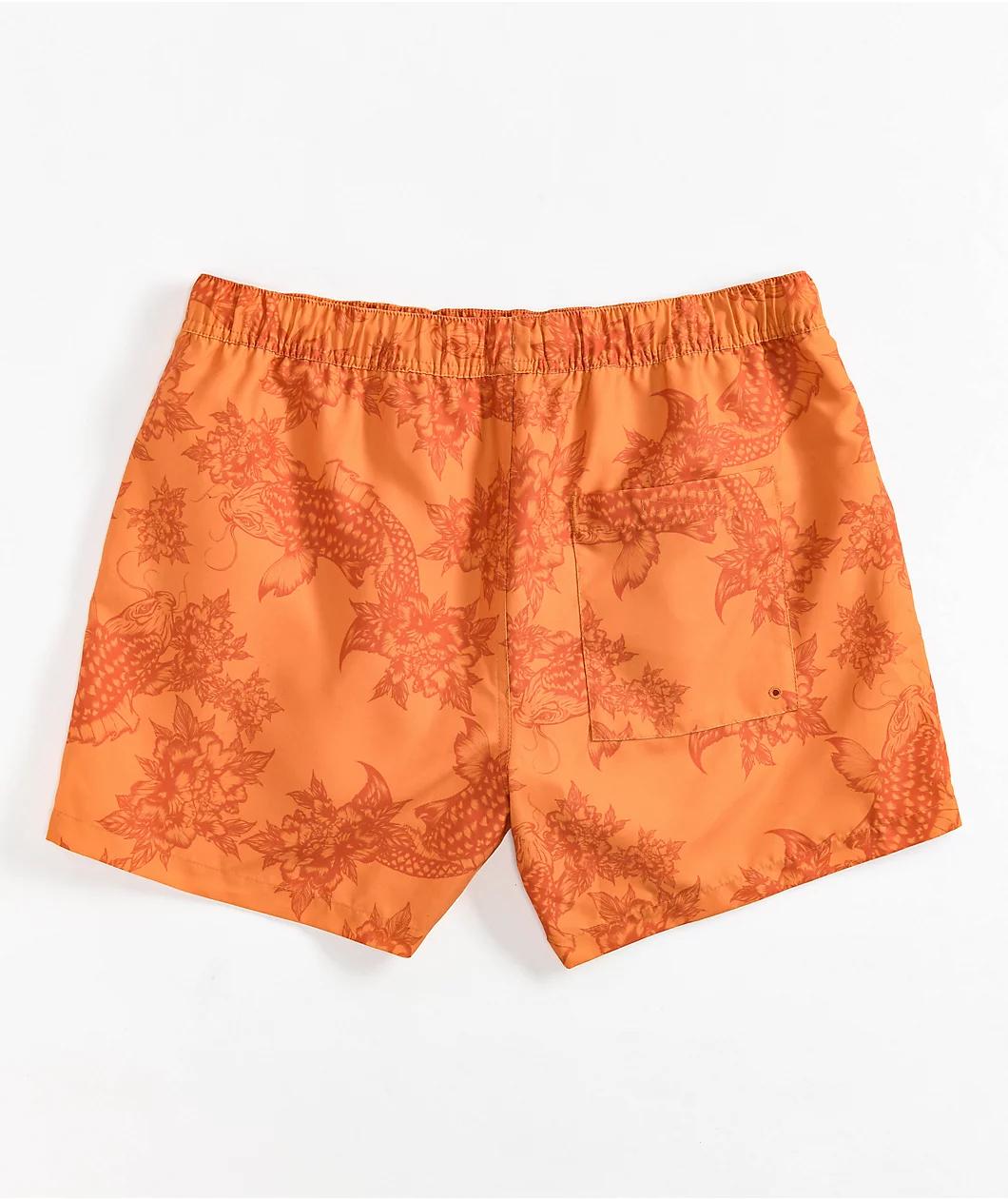 Empyre Ollie Koi Orange Board Shorts  Product Image