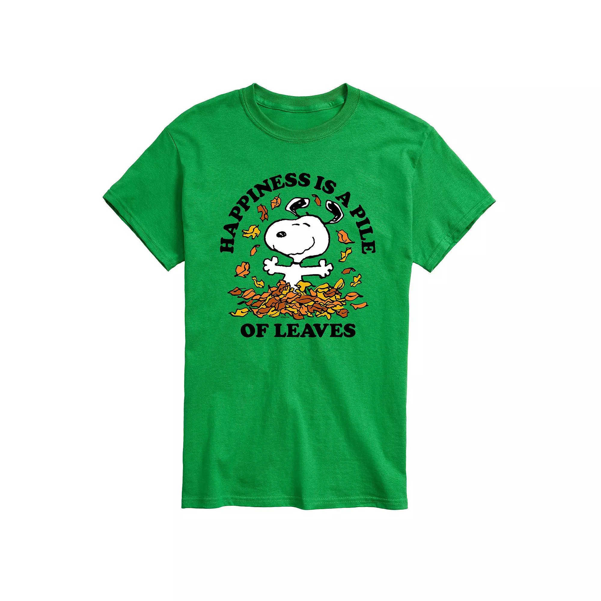 Big & Tall Peanuts Happiness Is Leaves, Men's,  Product Image
