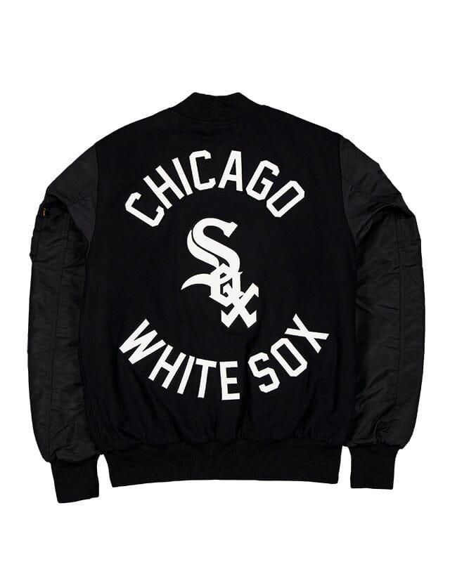CHICAGO WHITE SOX X ALPHA X NEW ERA WOOL VARSITY MA-1 BOMBER JACKET Male Product Image