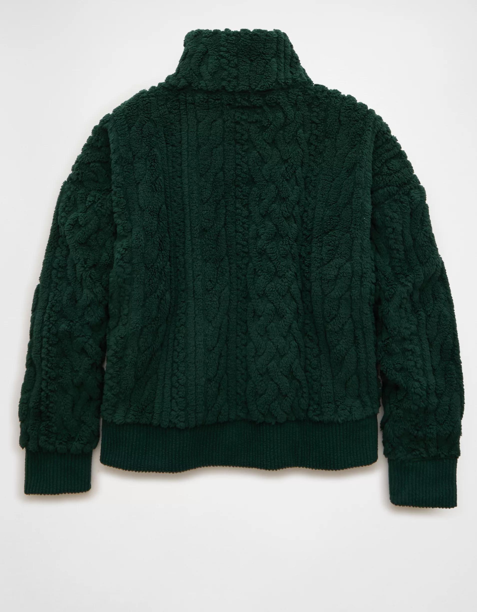 AE Cable Sherpa Full-Zip Sweatshirt Product Image