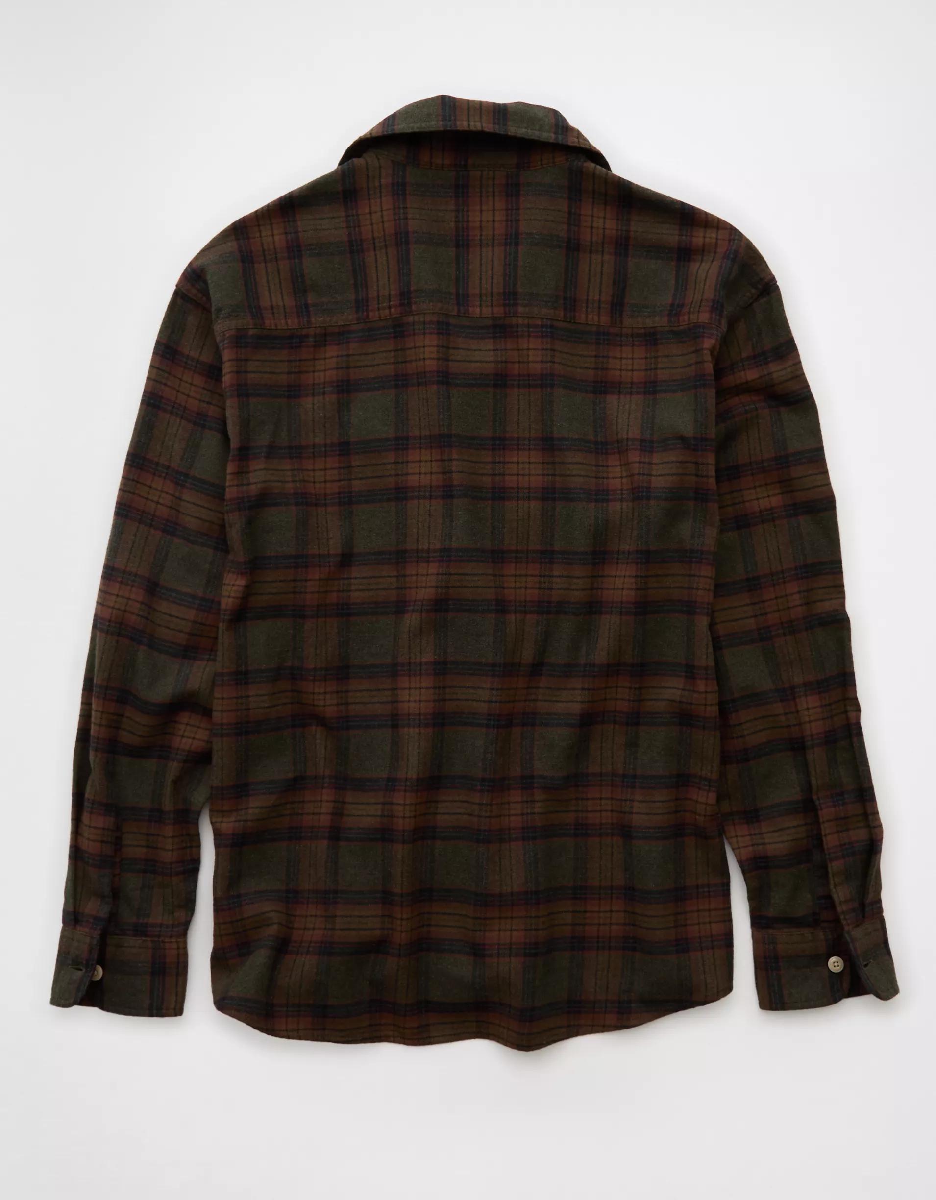 AE Relaxed Fit Everyday Flannel Shirt Product Image