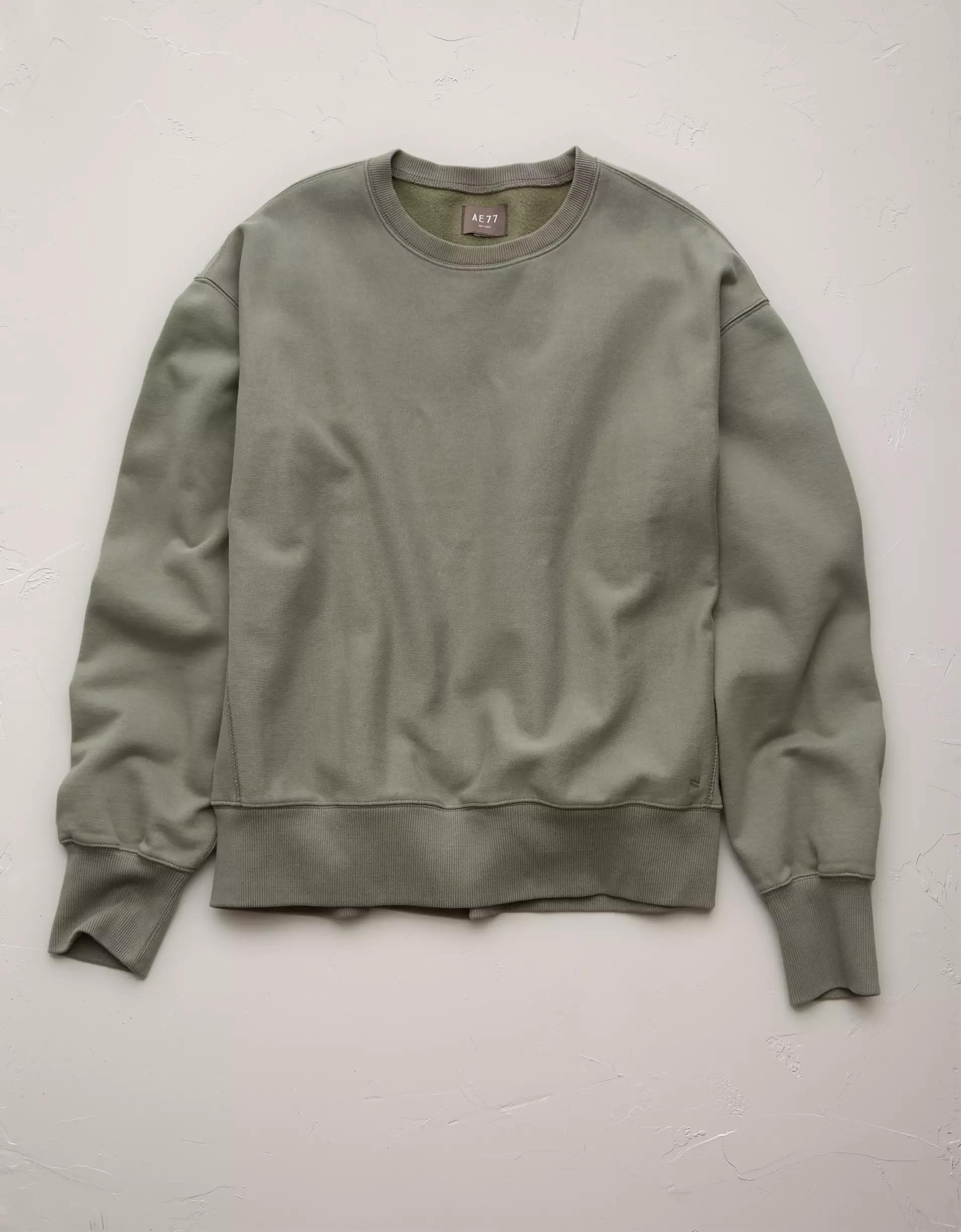 AE77 Premium Fleece Crew Neck Sweatshirt Product Image