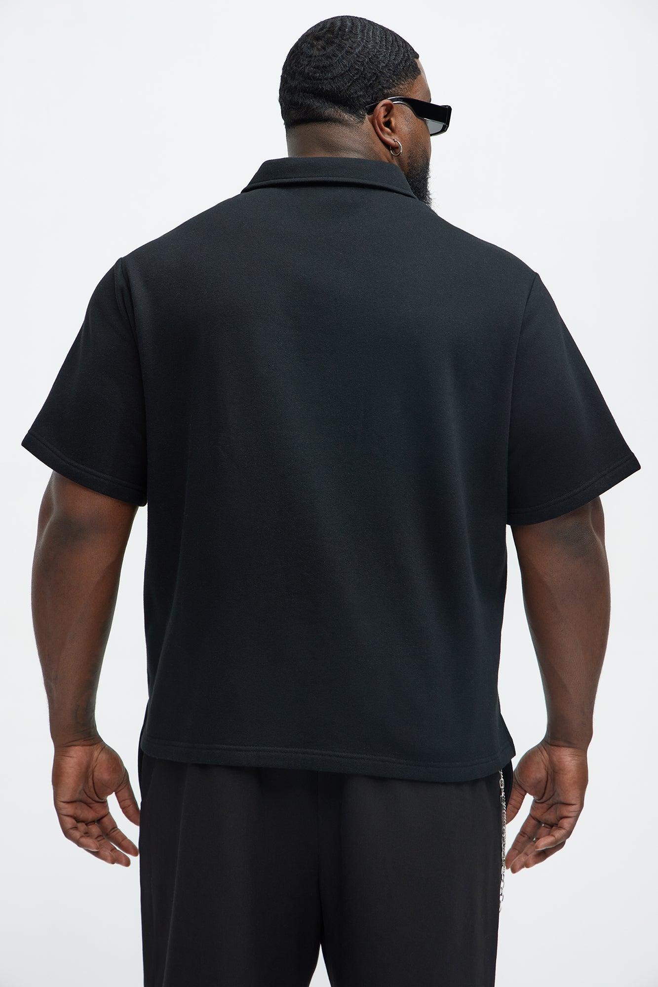 Tyson Happy Mistake Short Sleeve Polo - Black Male Product Image